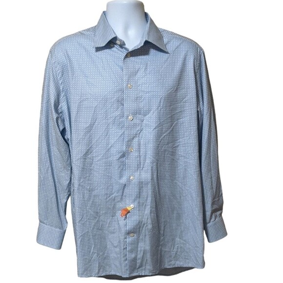 Eton contemporary fit signature twill cotton dress shirt classic men's XL - Picture 12 of 12